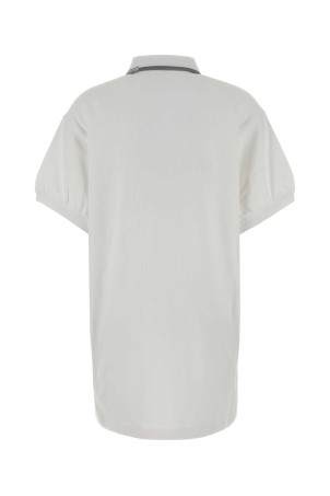 White cotton mini polo dress White T BY ALEXANDER WANG (4CC1266902)