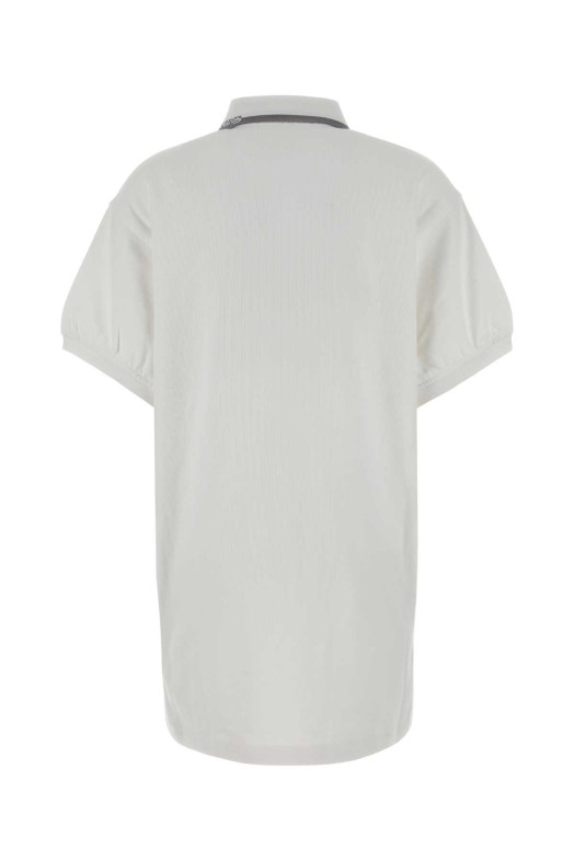 White cotton mini polo dress White T BY ALEXANDER WANG (4CC1266902)