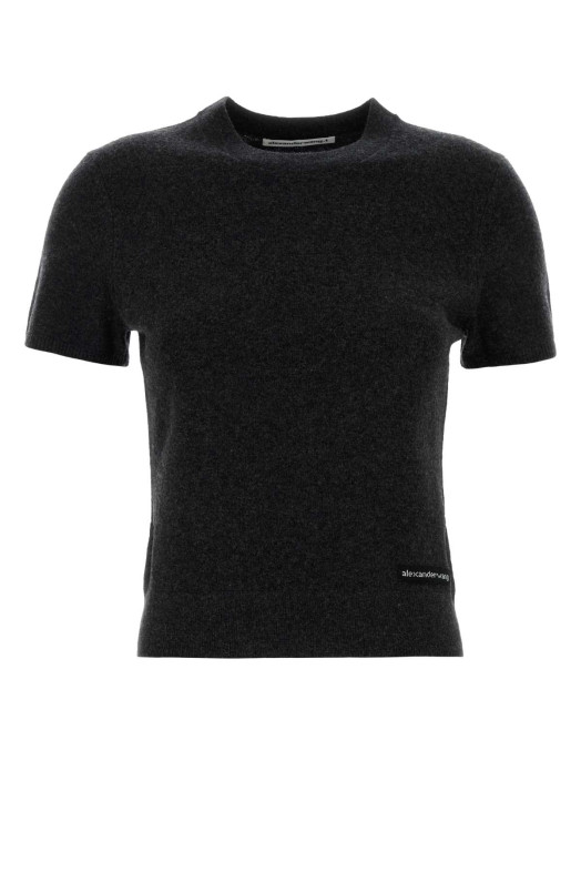 Вовняний светр вугільно-сірого кольору Green T від ALEXANDER WANG (4KC1261114) T BY ALEXANDER WANG