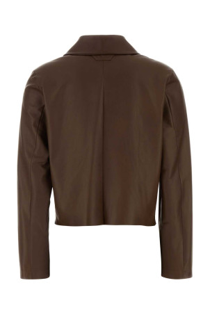 Brown leather jacket SANTORO (50015D)