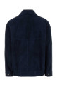 Navy blue suede jacket SANTORO (50017D)