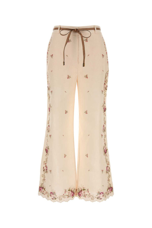 Printed linen Patience pant ZIMMERMANN (5380PRS264)
