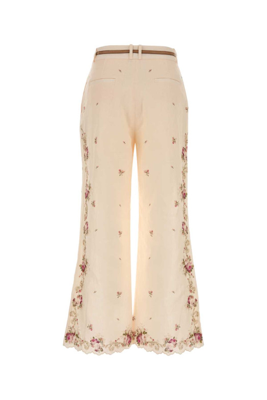 Printed linen Patience pant ZIMMERMANN (5380PRS264)