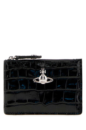 Black leather coin purse VIVIENNE WESTWOOD (54020011WL0098)