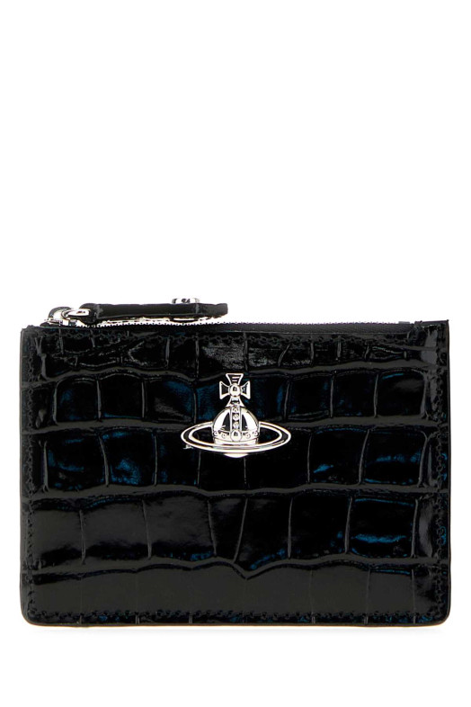Black leather coin purse VIVIENNE WESTWOOD (54020011WL0098)