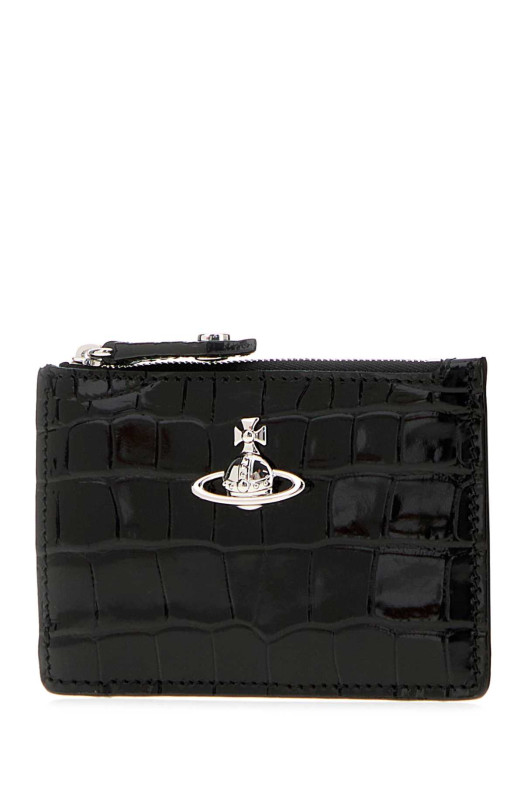 Black leather coin purse VIVIENNE WESTWOOD (54020011WL0098)
