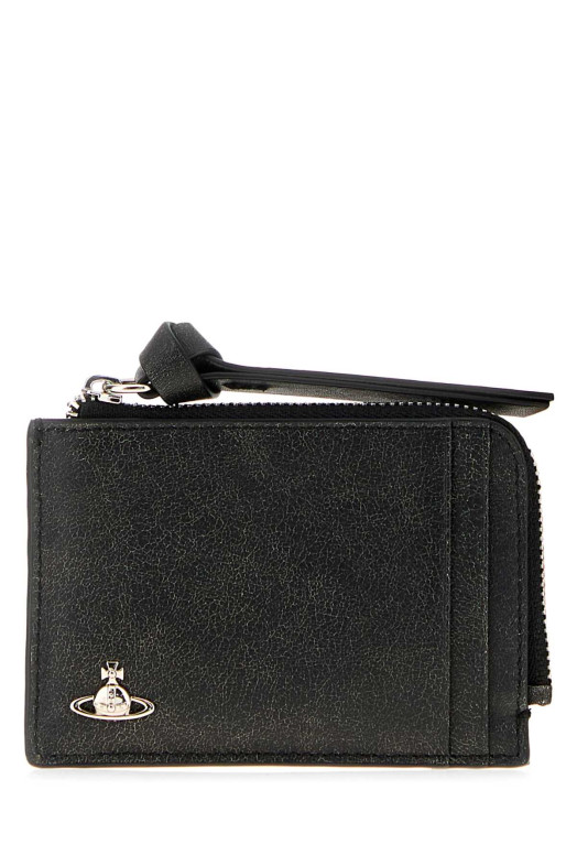 Black leather card holder VIVIENNE WESTWOOD (54020016UL00EQ)