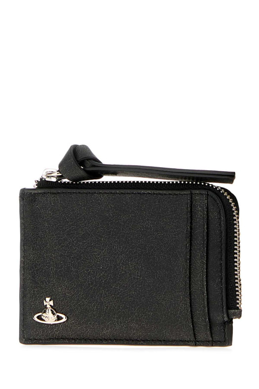 Black leather card holder VIVIENNE WESTWOOD (54020016UL00EQ)