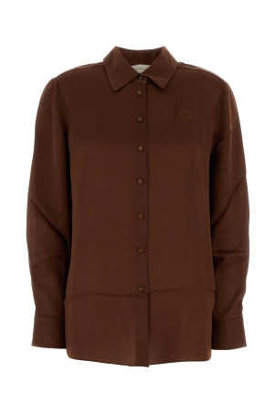 Chocolate satin Hypnotic shirt Beige ZIMMERMANN (5747TF251)