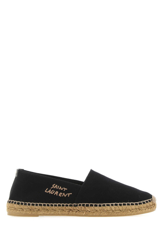 Черные эспадрильи из канваса, черные SAINT LAURENT (6059511P210)