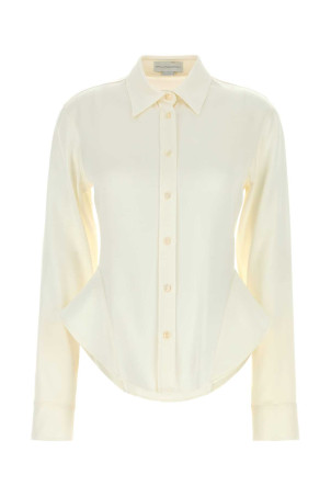 Ivory satin shirt STELLA McCARTNEY (6202083FU302)