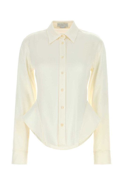 Ivory satin shirt STELLA McCARTNEY (6202083FU302)