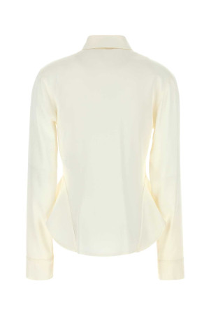Ivory satin shirt STELLA McCARTNEY (6202083FU302)