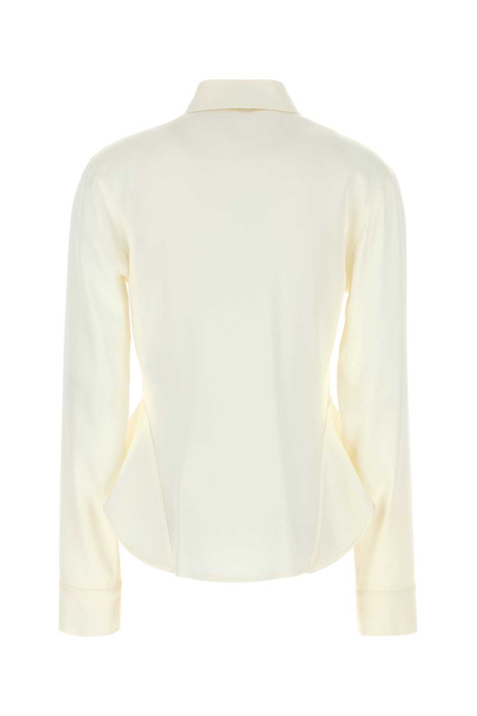 Ivory satin shirt STELLA McCARTNEY (6202083FU302)