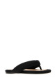 Black satin thong slippers CARVEN (6261161087)