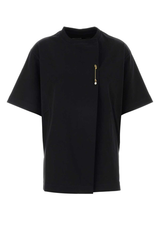 Black cotton oversize t-shirt CARVEN (6261K21051)