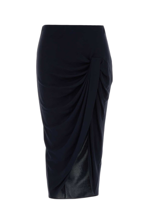 Midnight blue viscose skirt STELLA McCARTNEY (6301893GU301)