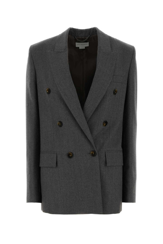 Сірий фланелевий блейзер STELLA McCARTNEY (6501163CU703)