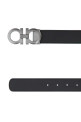 Black leather reversible belt Blue SALVATORE FERRAGAMO (675542464231)