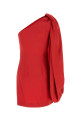 Красное атласное мини-платье с одним плечом STELLA McCARTNEY (6A07063FU302)