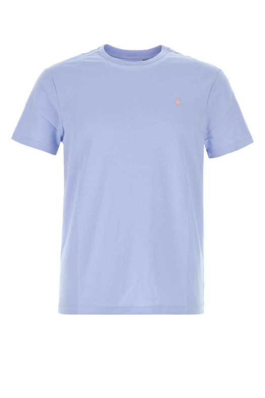 Powder blue cotton t-shirt POLO RALPH LAUREN (710671438)