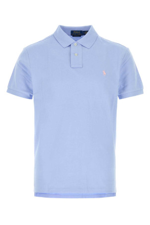 Powder blue cotton polo shirt POLO RALPH LAUREN (710680784)