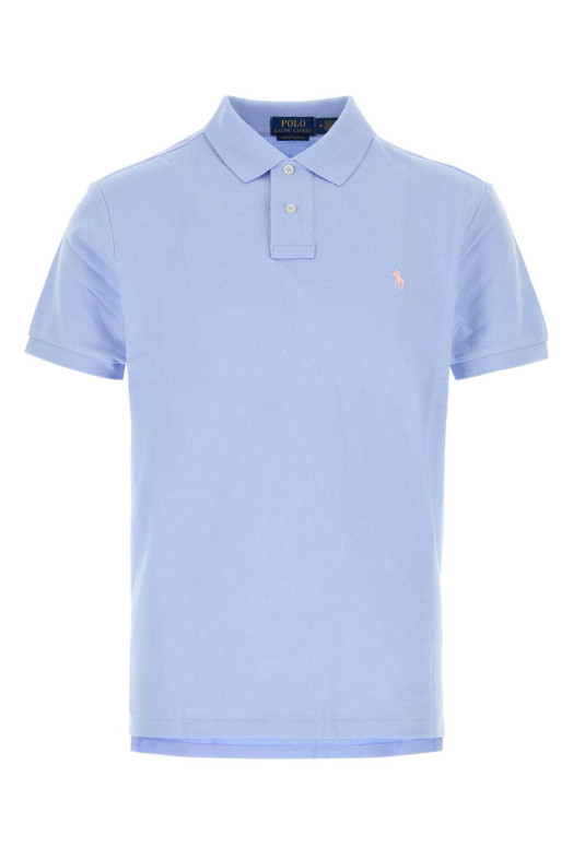 Powder blue cotton polo shirt POLO RALPH LAUREN (710680784)