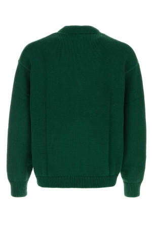 Bottle green cotton cardigan POLO RALPH LAUREN (710B13887)