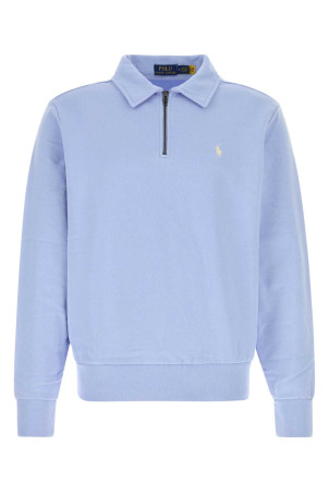 Powder blue cotton polo shirt POLO RALPH LAUREN (710B18911)