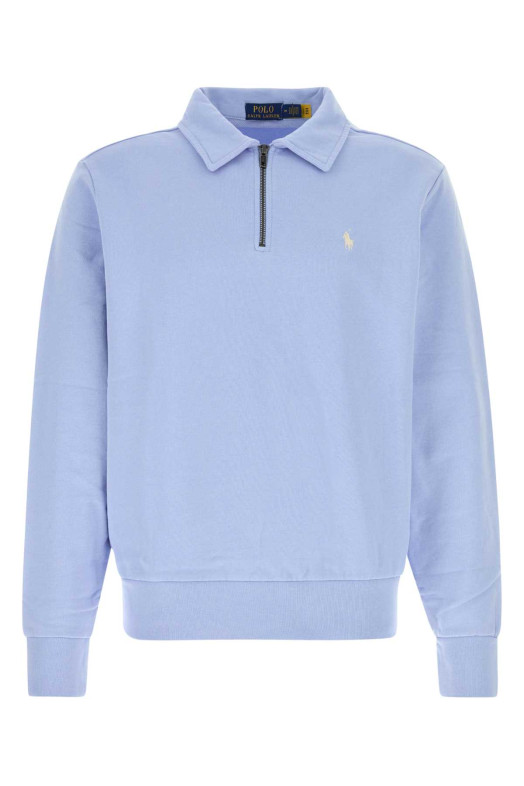 Powder blue cotton polo shirt POLO RALPH LAUREN (710B18911)