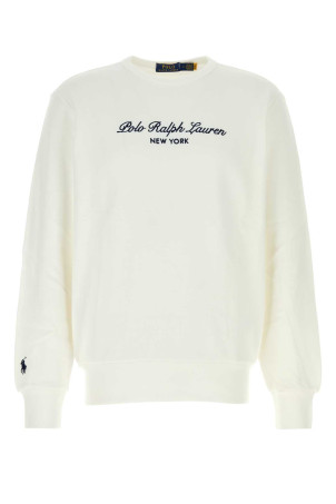 White cotton blend sweatshirt POLO RALPH LAUREN (710B26091)
