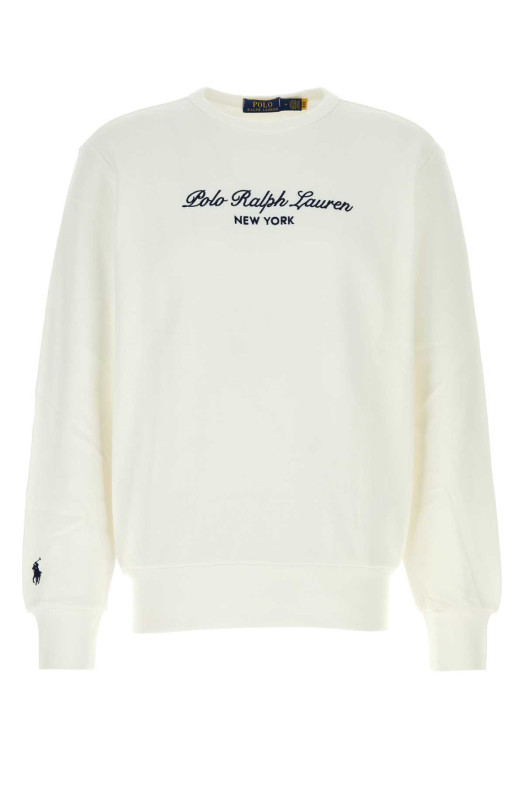 White cotton blend sweatshirt POLO RALPH LAUREN (710B26091)