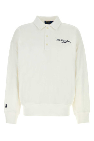 White cotton blend polo shirt Blue POLO RALPH LAUREN (710B26092)