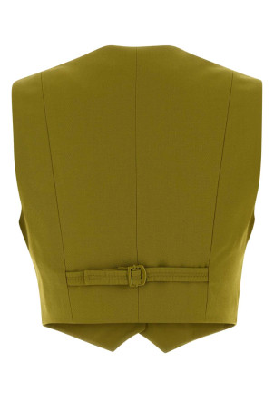 Pistachio green twill Luna vest ZIMMERMANN (7299JS261)