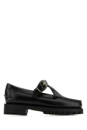 Black leather Aurora loafers SEBAGO (751244W)