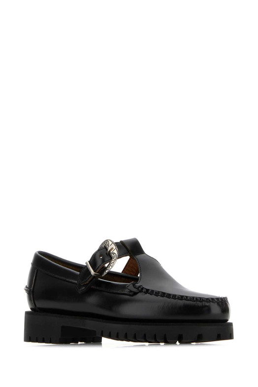 Black leather Aurora loafers SEBAGO (751244W)