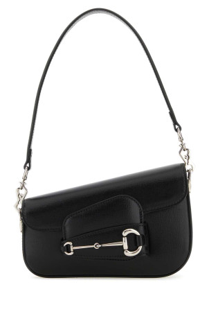 Black leather mini Gucci Horsebit 1955 handbag Black GUCCI (7742091DB0N)