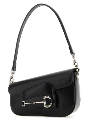 Black leather mini Gucci Horsebit 1955 handbag Black GUCCI (7742091DB0N)