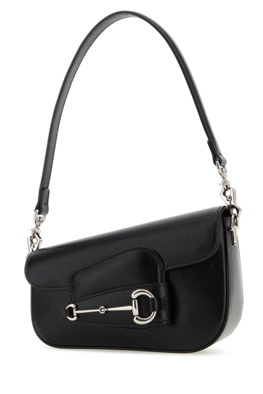 Black leather mini Gucci Horsebit 1955 handbag Black GUCCI (7742091DB0N)