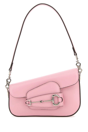 Pink leather mini Gucci Horsebit 1955 handbag GUCCI (7742091DB0N)