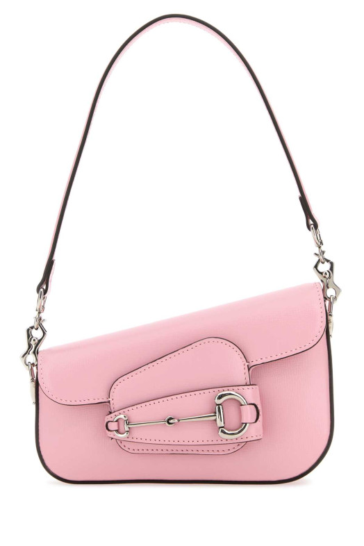 Розовая кожаная мини-сумочка Gucci Horsebit 1955 от GUCCI (7742091DB0N)