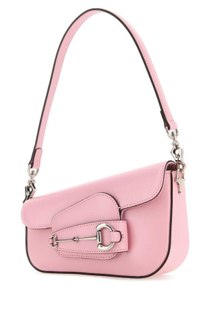 Pink leather mini Gucci Horsebit 1955 handbag GUCCI (7742091DB0N)