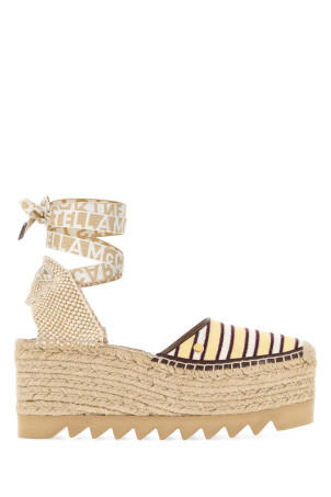 Embroidered canvas Gaia wedges STELLA McCARTNEY (810666E00328)