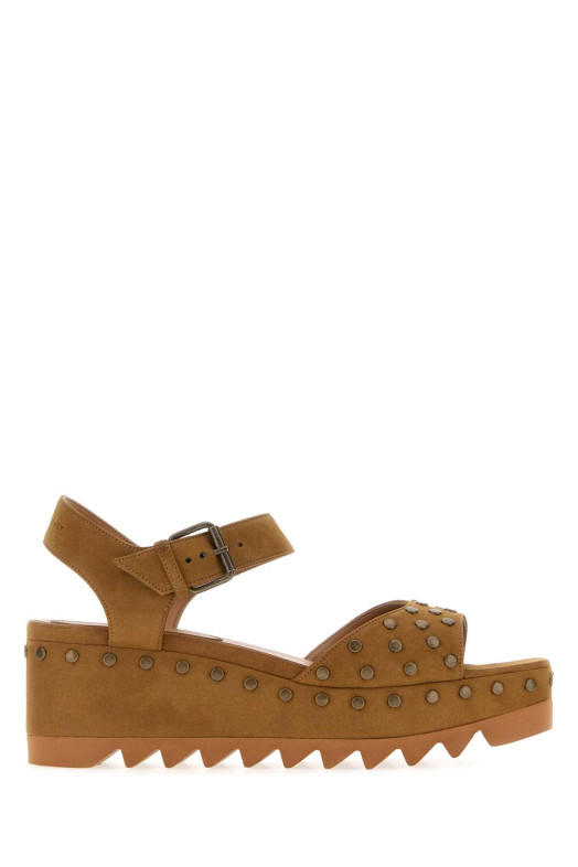 Biscuit alter suede Elyse sandals STELLA McCARTNEY (810697E00319)