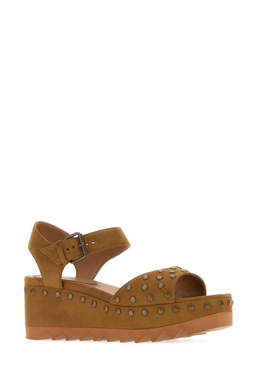 Biscuit alter suede Elyse sandals STELLA McCARTNEY (810697E00319)