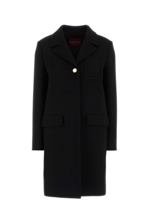 Black wool coat Black GUCCI (851886ZARFV)