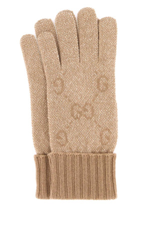 Beige cashmere blend gloves GUCCI (8529693GAMK)