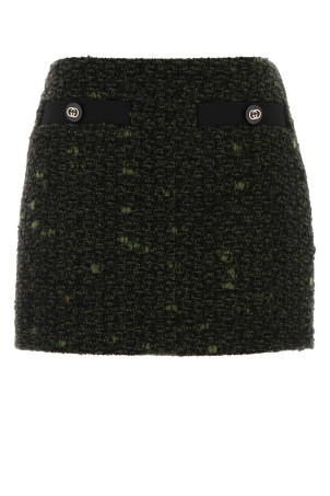 Multicolor bouclÃ¨ mini skirt GUCCI (853017ZAUCL)