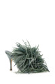 Sage green satin mules GUCCI (856994FAFMW)
