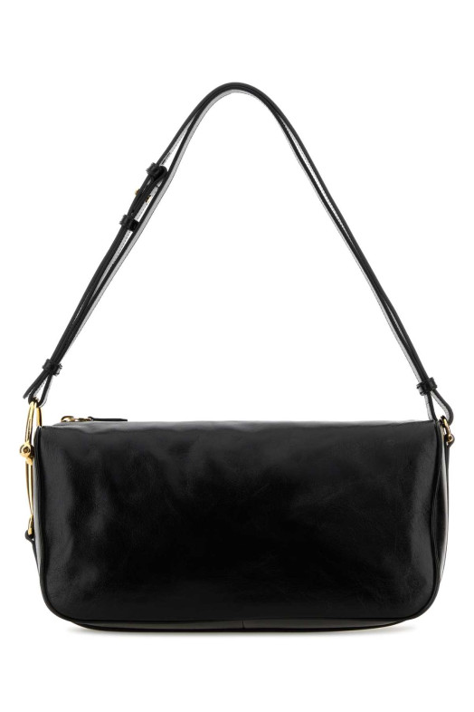 Black leather shoulder bag Black GUCCI (860787AAF1G)